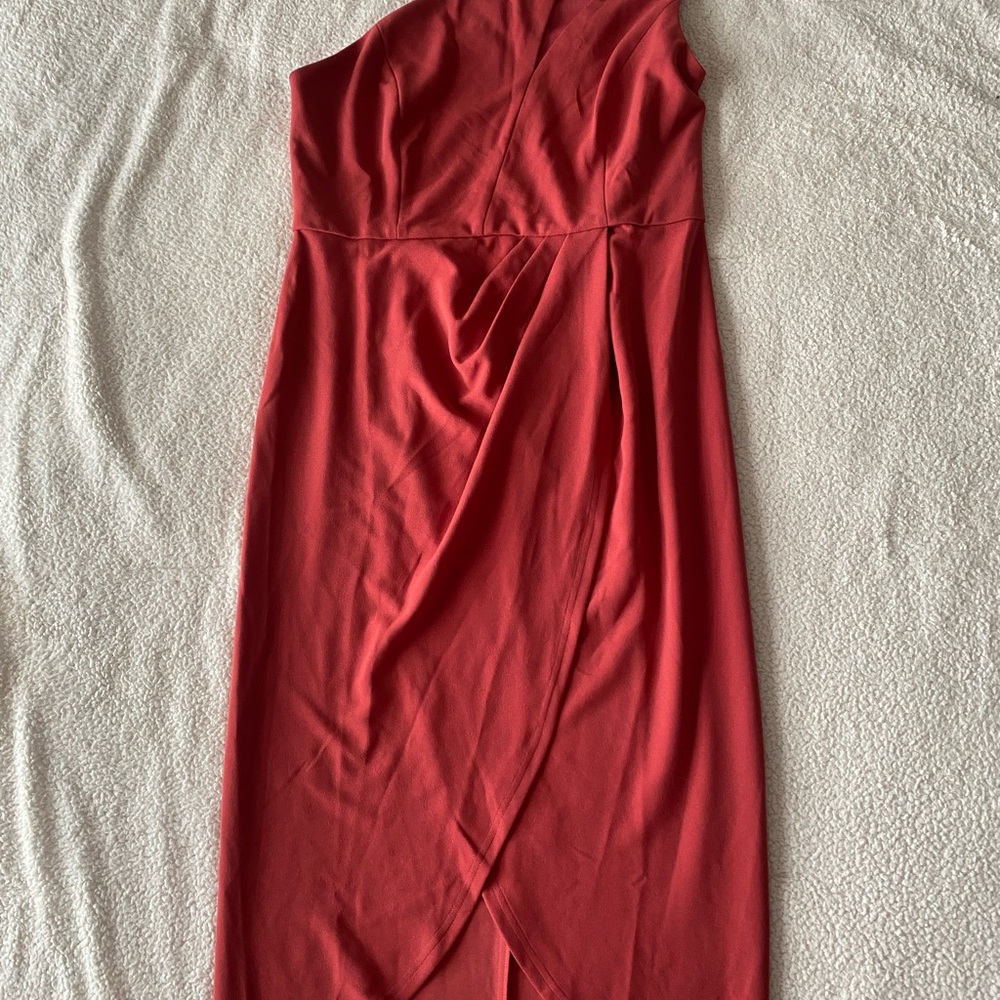 Pink Lily Red One Shoulder Cocktail Dress Size 6